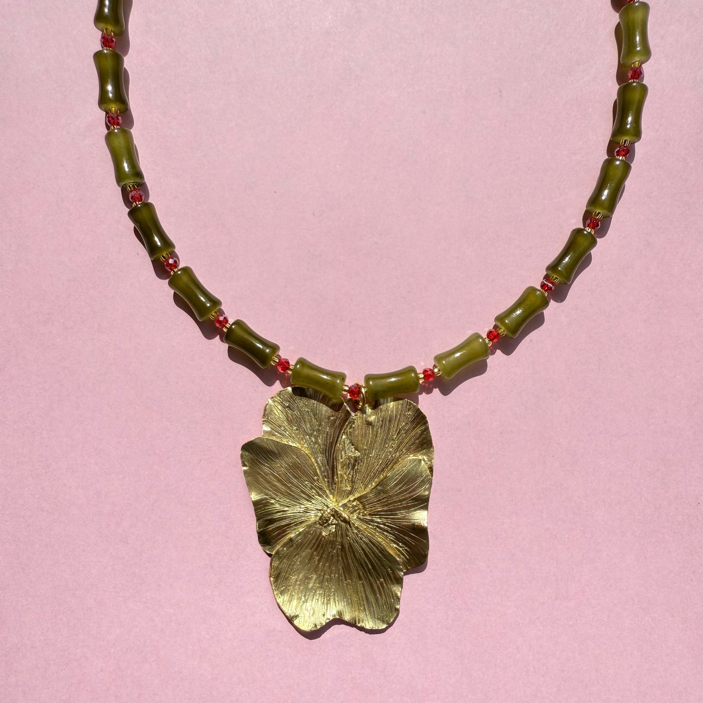 Pansy necklace