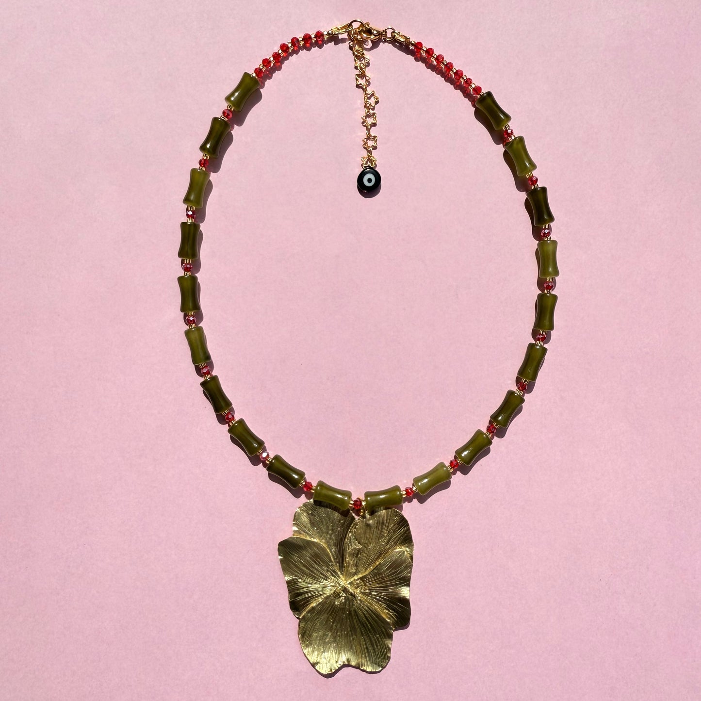 Pansy necklace