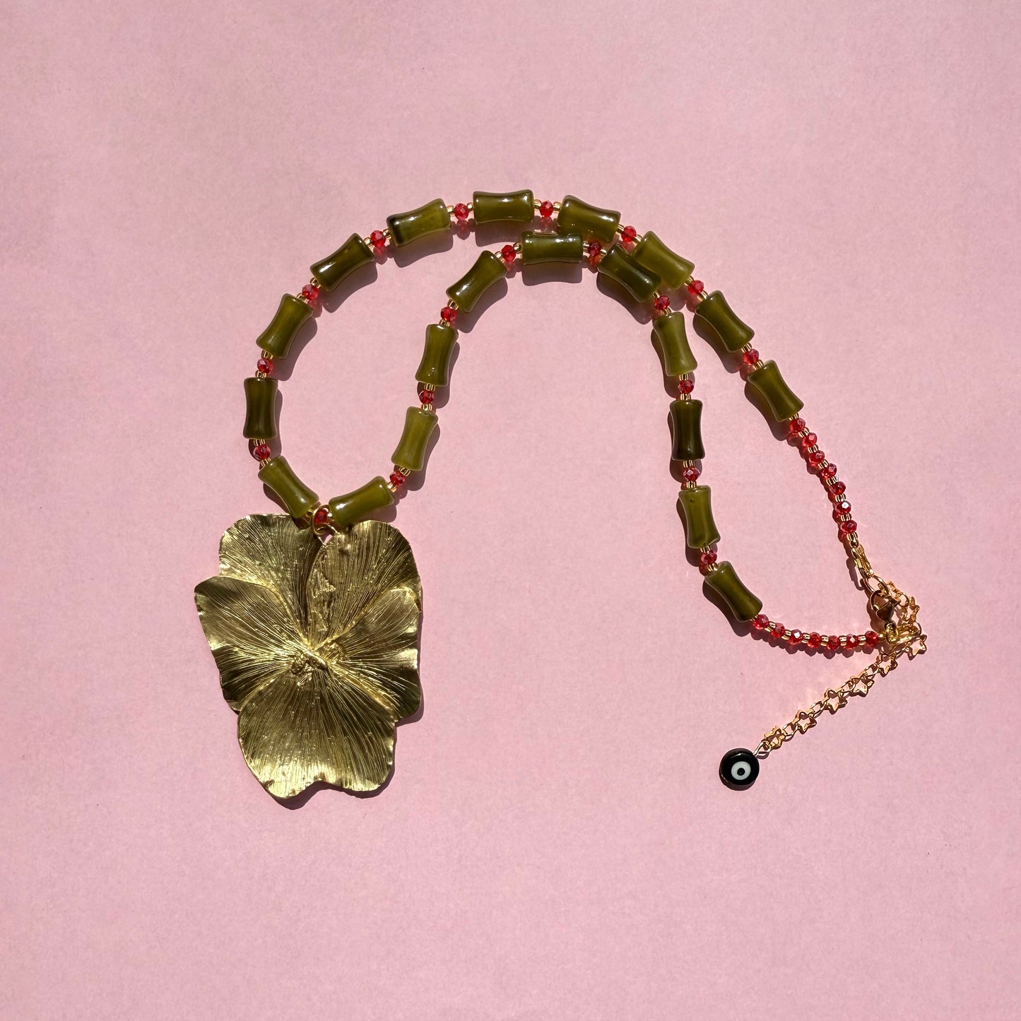 Pansy necklace