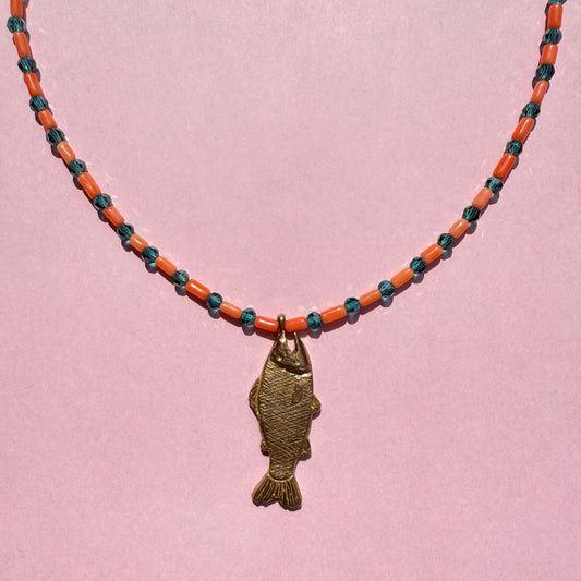 Rainbow trout necklace